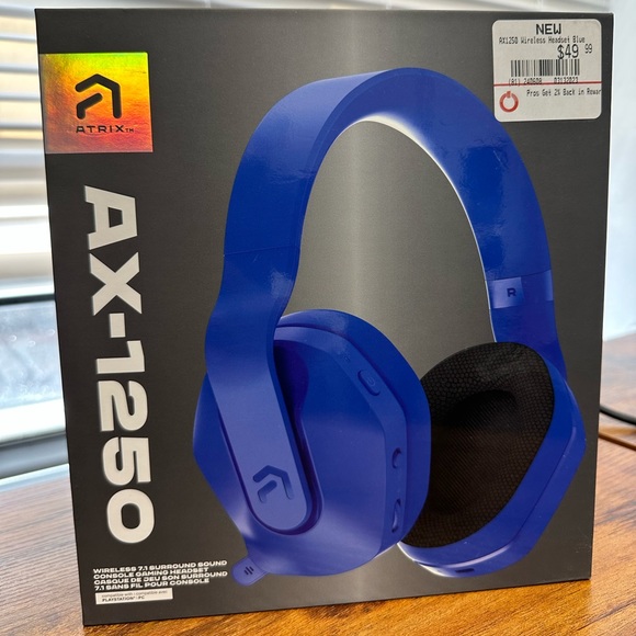 Atrix Ax-1250 Wireless Gaming Headset for PlayStation/Pc - Picture 1 of 5